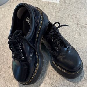 Dr. Martens Black Leather Lace-Up shoes (8053 quad)